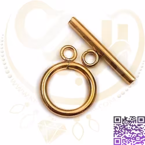 قفل تی استیل طلایی