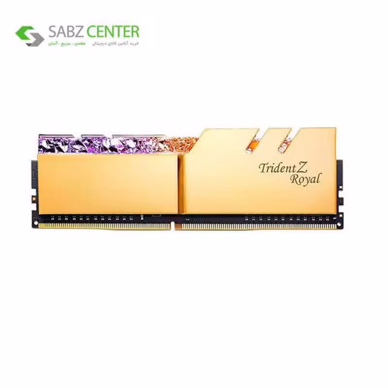 رم دسکتاپ تک کاناله جی اسکیل Trident Z Royal Gold 64GB DDR4