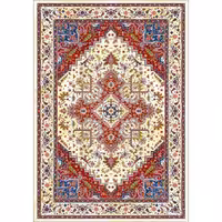 فرش 1240 شانه طرح دستباف کد T1090 کرم