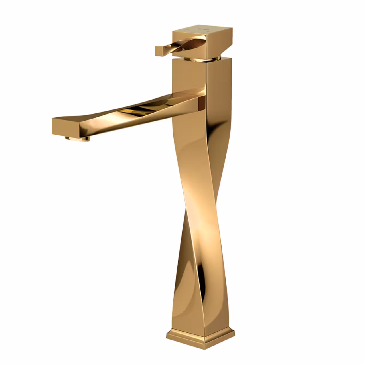 شیر روشویی پایه بلند کسری مدل فیلادلفیا طلایی