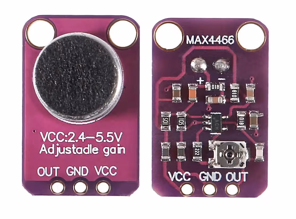 ماژول میکروفون دارای پری آمپلی فایر MAX4466