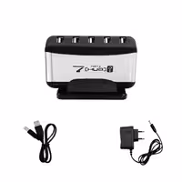 هاب 7 پورت USB20 آداپتور دار