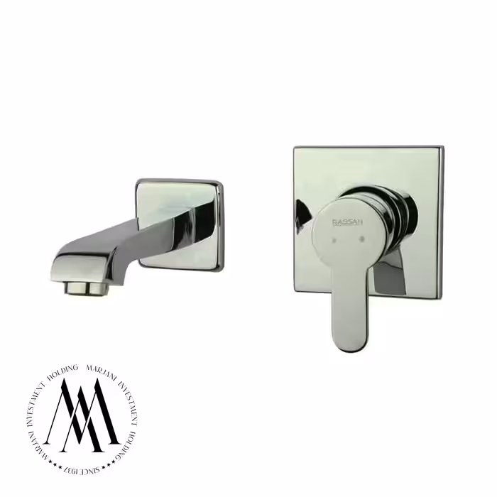 شیر روشویی توکار ویوات راسان مدل فلت (کروم)