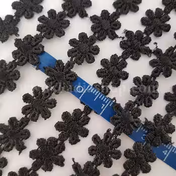 تور طرح گل 1140 باریک مشکی