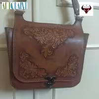 کیف مجلسی زنانه دوخته شده با نخ ایتالیایی و پرداخت شده با موم چرم گاوی کراست