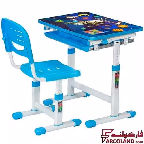 ست میز تحریر و صندلی مدل قابل تنظیم طرح فضانورد کد 14