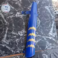 محافظ اگزوز آبی طرح دار