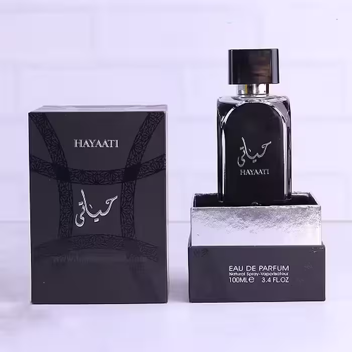عطر ادکلن هاردباکس حیاتی مشکی فرگرانس ورد HAYAATI حجم 100 میل