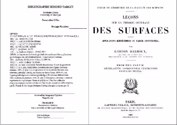 خرید و دانلود نسخه کامل کتاب Leçons sur la théorie générale des surfaces