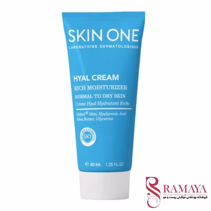 کرم مرطوب کننده و مغذی اسکین وان مدل Hyal Rich