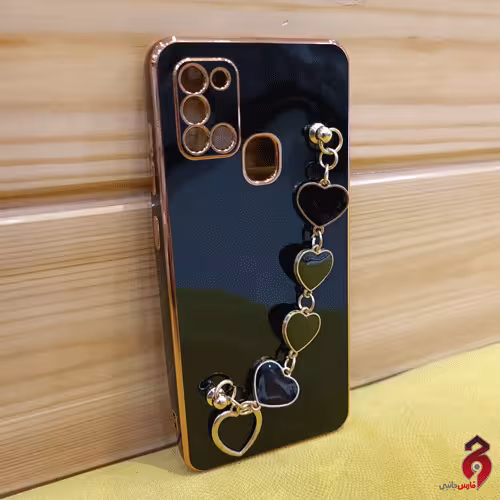 کاور مدل زنجیری طرح قلب مناسب برای گوشی موبایل سامسونگ GALAXY A21S کدm5072