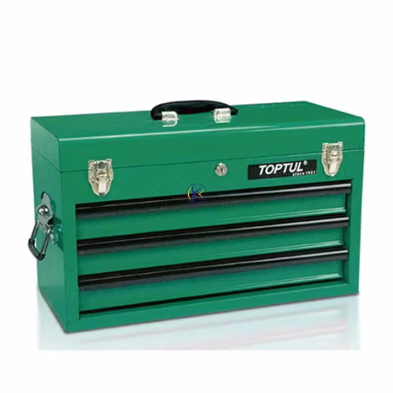 جعبه ابزار آهنی سبز 114 پارچه مدل GCAZ114A تاپ تول Toptul