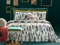 ست کاور لحاف انگلیش هوم طرح pine دونفره 4 تکه