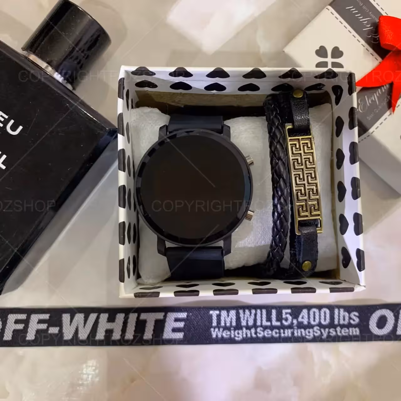 پکیج هدیه ساعت مچی و دستبند مدل215