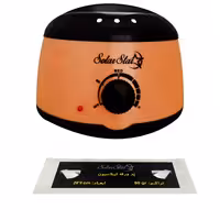 دستگاه موم گرم کن و ذوب وکس سولار استار مدل ولوم دار به همراه پد اپیلاسیون بسته 10 عددی | کالا مکس