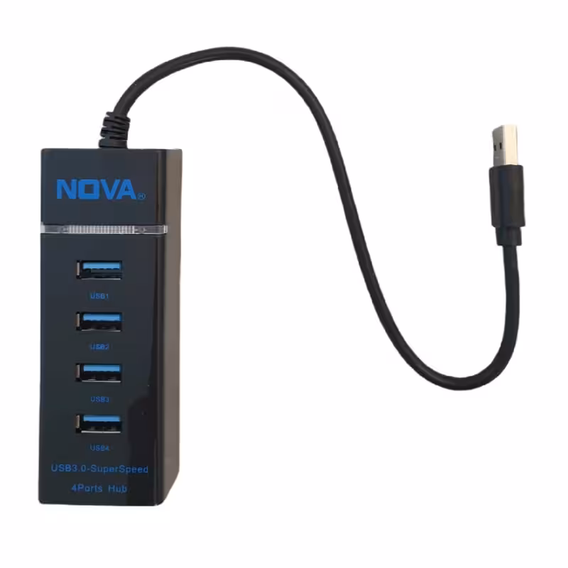 هاب چهار پورت USB3.0 نوا مدل NOVA-X770
