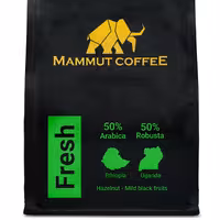 قهوه فرش متشکل از 50درصد روبوستا و 50درصد عربیکا است که کافئین متعادلی داره و مناسب مصرف روزانه است