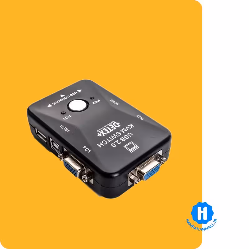 کی وی ام سوئیچ 2 پورت VGA مدل KVM-21UA