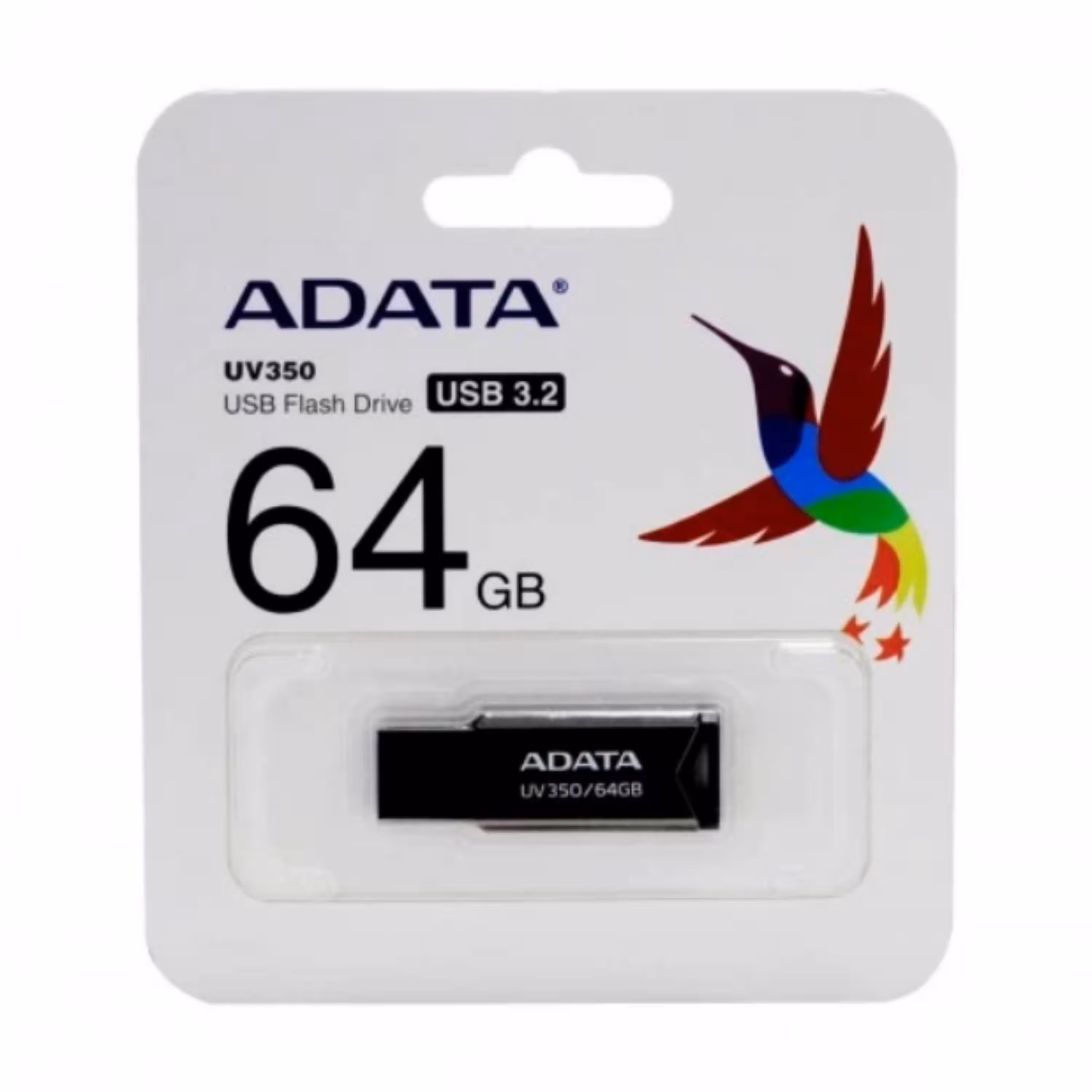 فلش 64GB ADATA UV350 USB 3.1 با گارانتی مادام العمر