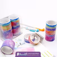 ست 10 عددی چسب واشی طرح گلکسی