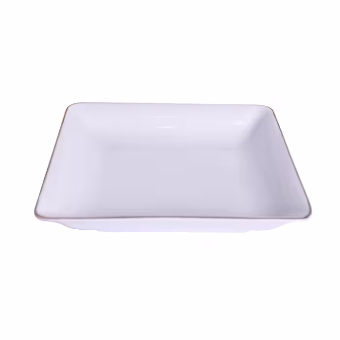 بشقاب خورش خوری شرکت صنایع چینی تقدیس مدل فلت خط طلا 