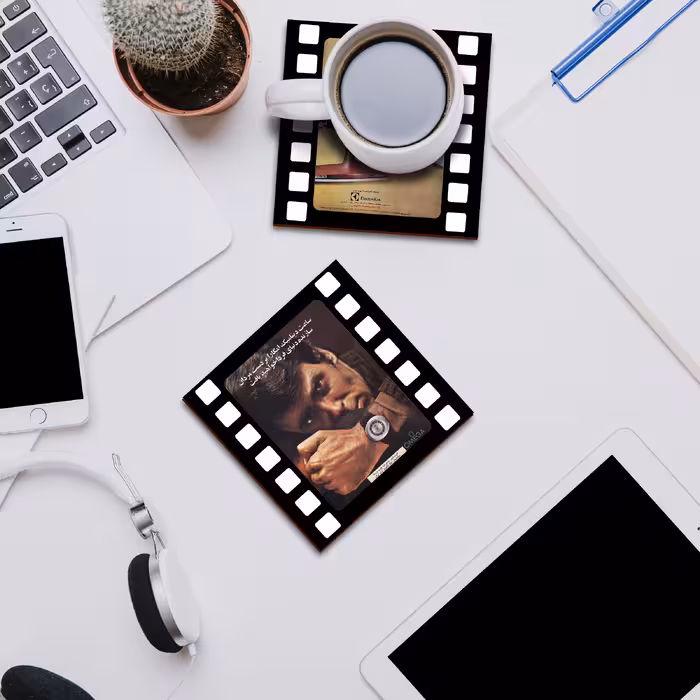 زیر لیوانی لوکسینو مدل تبلیغات قدیمی مجموعه 6 عددی