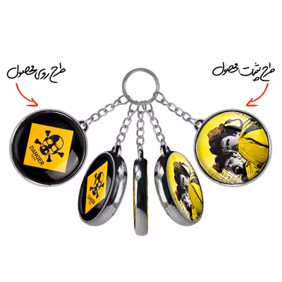 جاکلیدی خندالو طرح والتر وایت سریال Breaking Bad مدل دوطرفه کد 1328313286