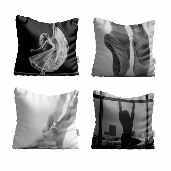 کاور کوسن شمسه نگار مدل بالرین کد CUS21 مجموعه چهار عددی