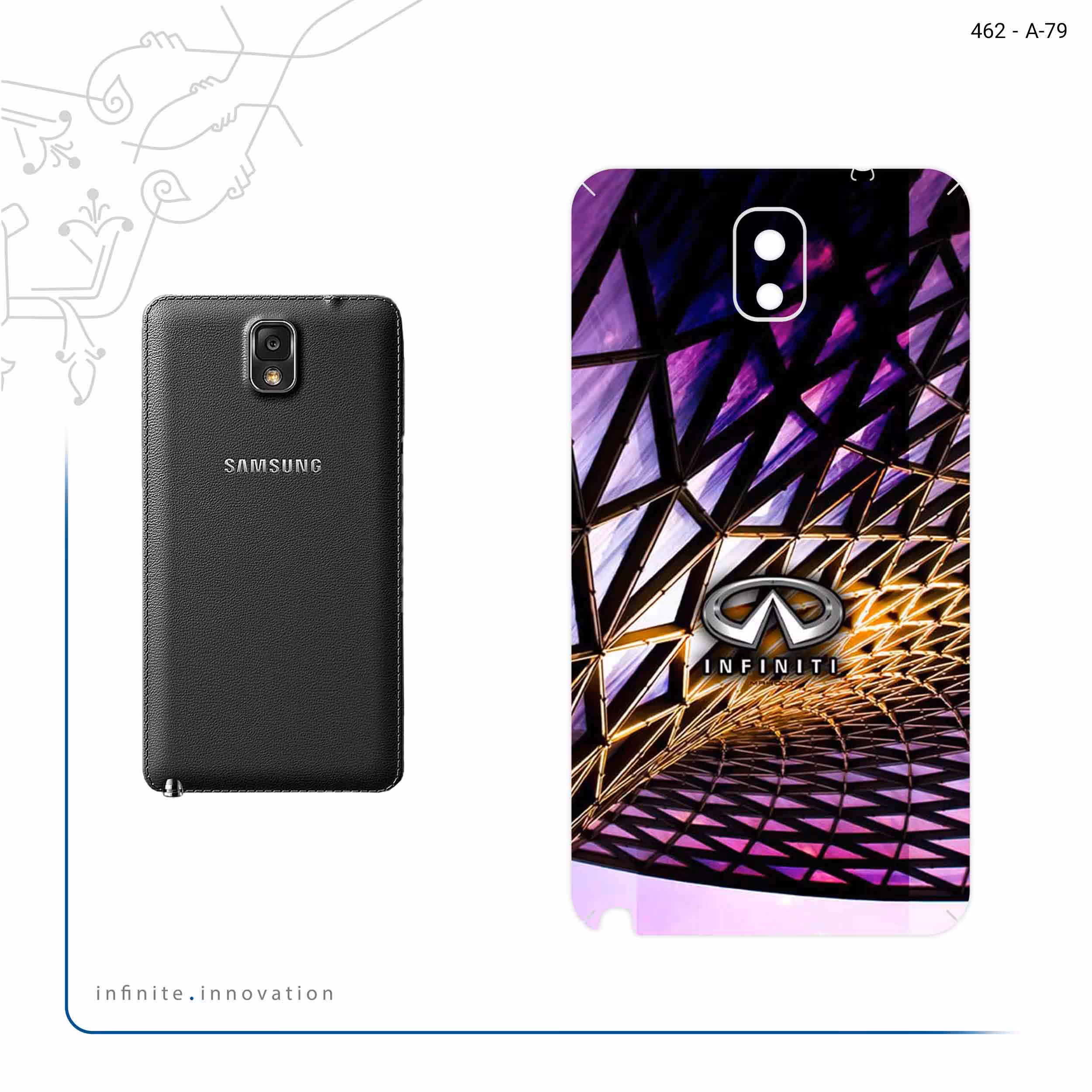 برچسب پوششی ماهوت مدل infinity مناسب برای گوشی موبایل سامسونگ Galaxy Note 3