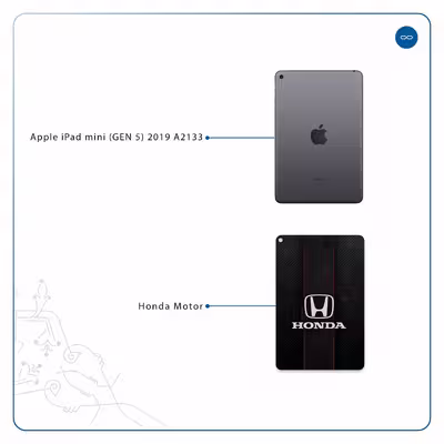 برچسب پوششی ماهوت مدل Honda Motor مناسب برای تبلت اپل iPad mini (GEN 5) 2019 A2133