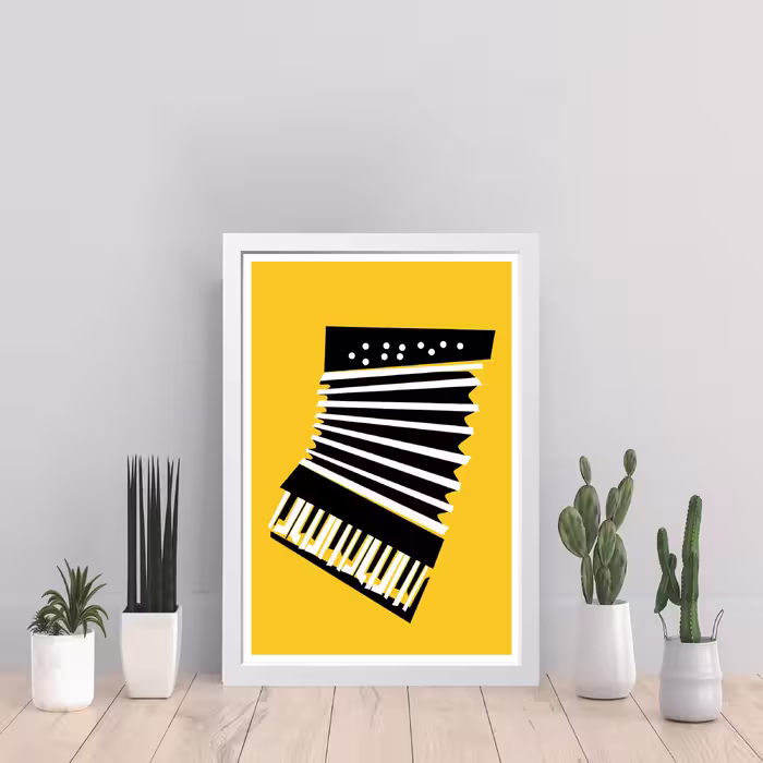 تابلو مدل آکوردئون Accordion کدS0121-w