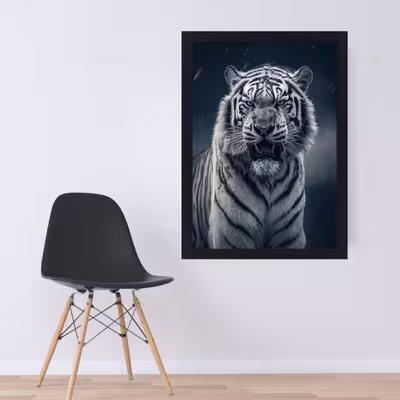 تابلو نوری گیم دکور طرح ببر مدل Tiger01