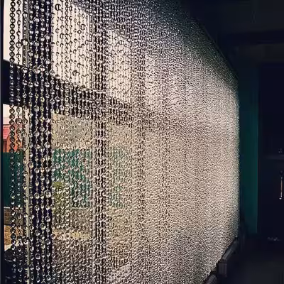 پرده آریا کریستال مدل کوتاه و بلند سایز 150x250 سانتی متر