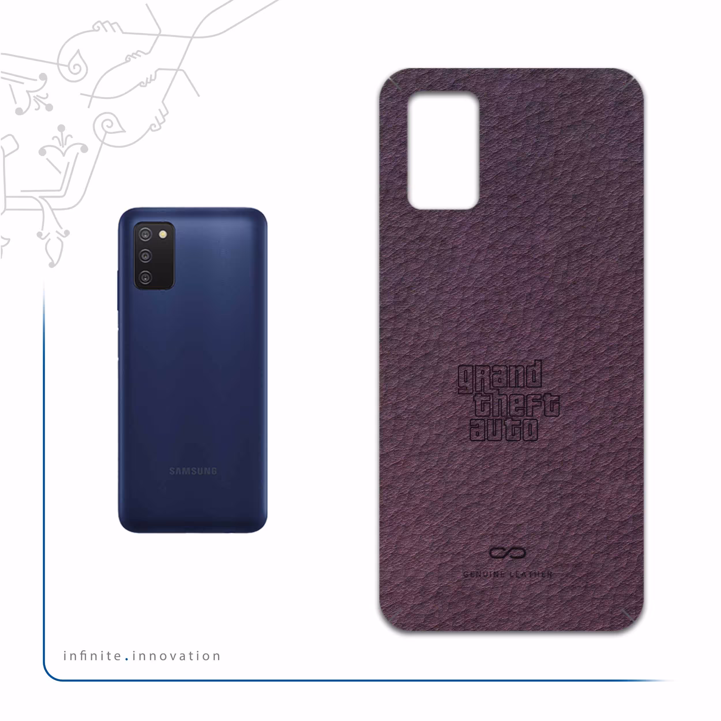 برچسب پوششی ماهوت مدل PL-GTA مناسب برای گوشی موبایل سامسونگ Galaxy A03S