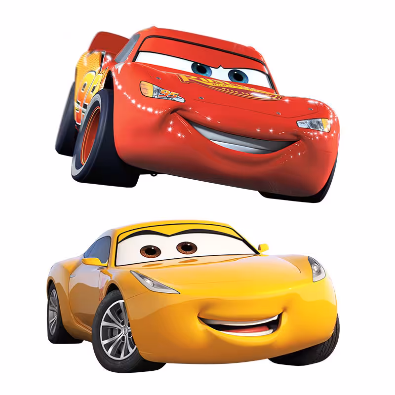 تاپر کیک طرح انیمیشن ماشین ها کد 207 مجموعه 2 عددی