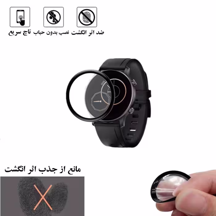 محافظ صفحه نمایش نانو شهر گلس مدل PMSR مناسب برای ساعت هوشمند  هایلو LS04