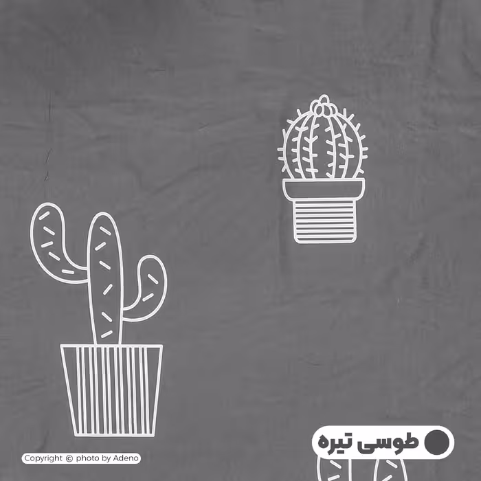 ملحفه آدنو مدل کاکتوس کد IR115 دونفره سایز 240x240 سانتی متر