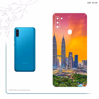 برچسب پوششی ماهوت مدل City of Kuala Lumpur مناسب برای گوشی موبایل سامسونگ Galaxy M11