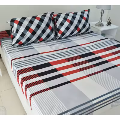 سرویس ملحفه بومرنگ مدل Kamila-160 دونفره 3 تکه