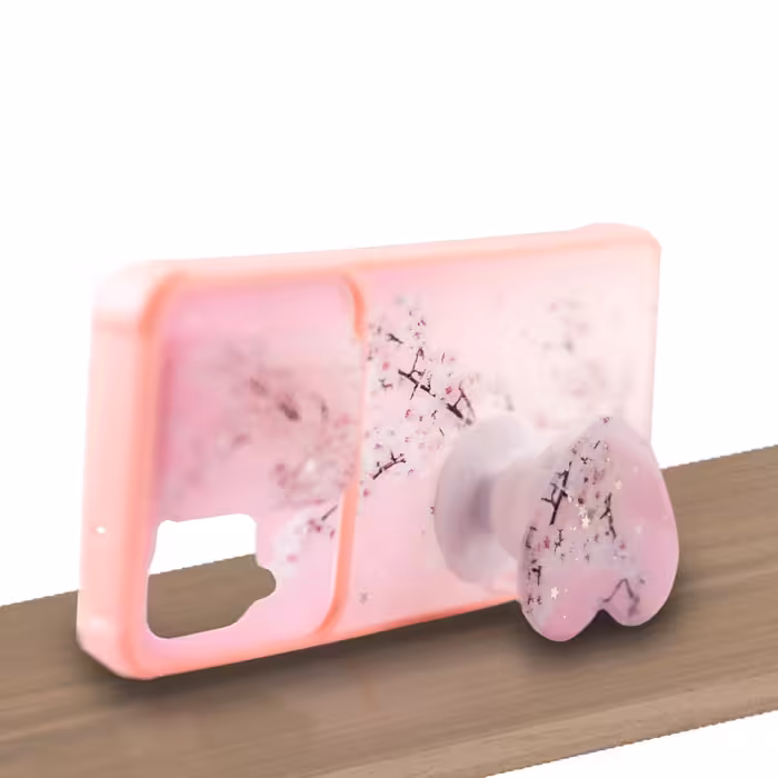 کاور کلاسیک طرح قلب مناسب برای گوشی موبایل شیائومی POCO X3 pro /POCO X3 به همراه پاپ سوکت