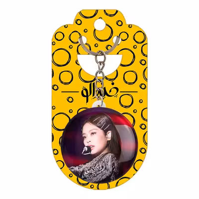 جاکلیدی خندالو مدل جنی بلک پینک کد 14081