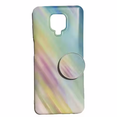 کاور طرح رنگین کمان مدل COLOR88 مناسب برای گوشی موبایل شیائومی REDMI NOTE 9 PRO / 9S به همراه پاپ سوکت