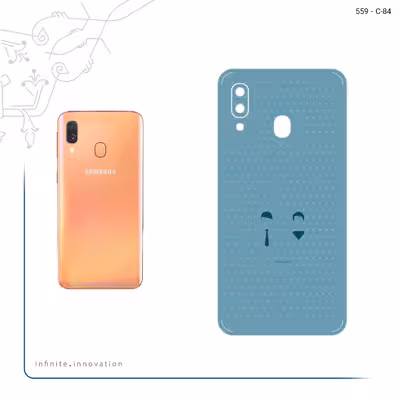 برچسب پوششی ماهوت مدل Minimal Miss and Mister مناسب برای گوشی موبایل سامسونگ Galaxy A40