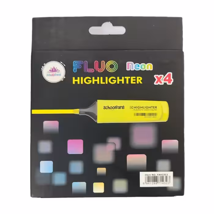 ماژیک علامت گذار اسکول فنس مدل کد FA92311 بسته 4 عددی