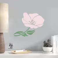 شابلون دیواری گل کد 650