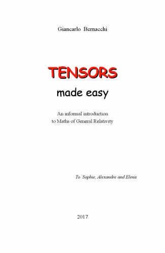خرید و دانلود نسخه کامل کتاب Tensors made easy
