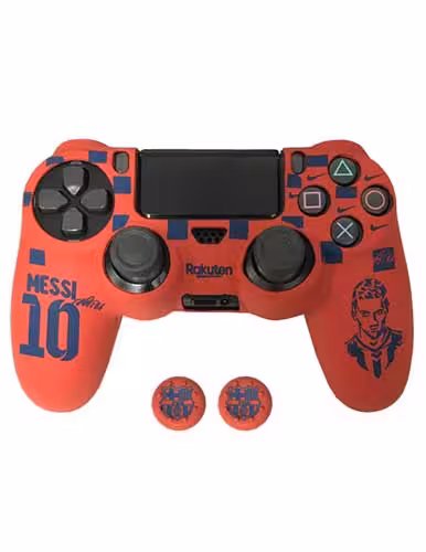 محافظ دسته PS4 طرح Messi بهمراه محافظ آنالوگ
