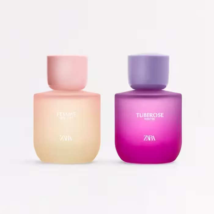 عطر دو قلو و زارا وینتر کالکشن فم و تیوب رزFEMME WINTER EDT   TUBEROSE WINTER EDT 2 X 90 ML