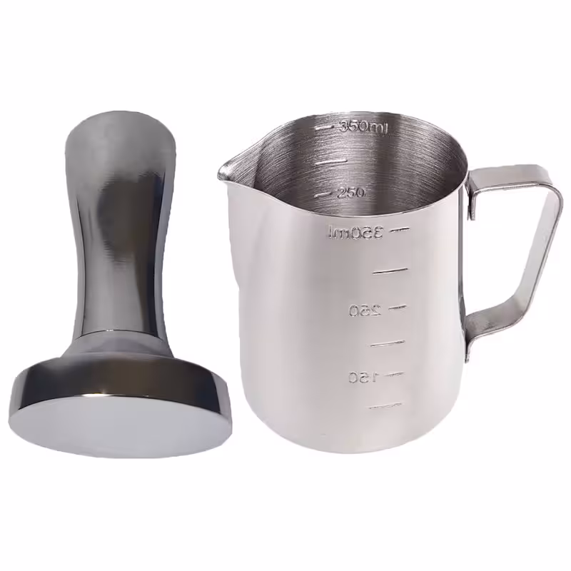 ست تمپر و پارچ کف‌ساز شیر مدل S58 | چاوه