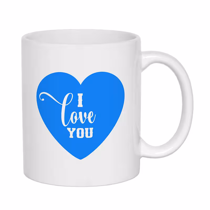 خرید و قیمت ماگ طرح I Love You کد 1626